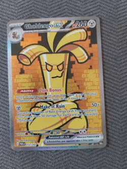 Gholdengo Ex 252/182 Paradox Rift 2023 Pokemon TCG Holo Special Illustration - Image 1