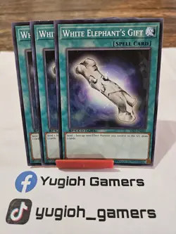 Yu-Gi-Oh White Elephant's Gift X3 SBLS 1st Edition Common Light Played - Image 1