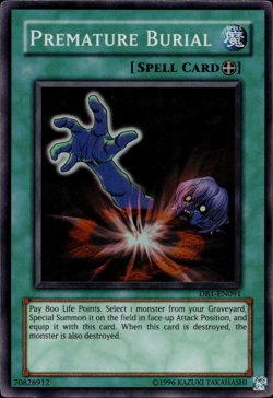 Premature Burial - Super Rare DB1-EN091 - LP - YuGiOh - Image 1
