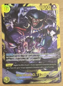 One Piece TCG Marshall.D.Teach OP16-119 SEC The Time of Battle Foil - English - Image 1