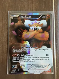 Landorus BW43 Pokemon TCG Black Star Black & White Promo Full Art Holo Card LP - Image 1