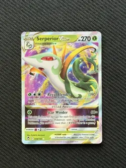 Serperior VSTAR 008/195 Swsh12: Sword & Shield - Silver Tempest Pokemon Tcg Card - Image 1