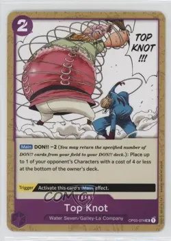 2023 One Piece Card Game: Pillars of Strength OP03 UC Top Knot #OP03-074 - Image 1