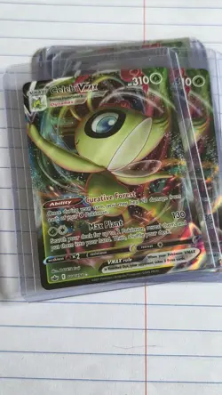 Celebi VMAX 008/198SWSH06: Sword & Shield Chilling Reign Holo Card NM/M - Image 1