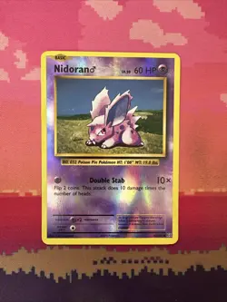 Pokemon Card Nidoran Evolutions Reverse Holo 43/108 Near Mint - Image 1