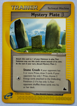 Mystery Plate Beta 134/144 Skyridge Regular Ereader Pokemon Card - Image 2