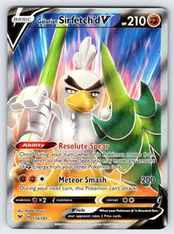 Galarian Sirfetch'd V 174/185 2020 Vivid Voltage Pokemon Card Ultra Rare Holo Nm - Image 1