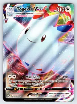 Togekiss VMAX 141/185 2020 Vivid Voltage Pokemon Card Ultra Rare Holo - Nm - Image 1