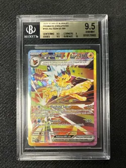 Pokemon Scarlet & Violet Jolteon EX SR Beckett 9.5 Gem Mint Graded Card - Image 1
