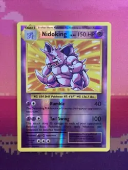 Pokemon Card Nidoking Evolutions Reverse Holo Rare 45/108 Near Mint - Image 1