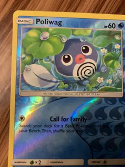 Poliwag - 37/214 - Common - Reverse Holo Pokemon Card Unbroken Bonds 2019 - Image 5