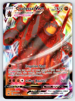 Coalossal VMAX 099/185 2020 Vivid Voltage Pokemon Card Ultra Rare Holo - Nm - Image 1