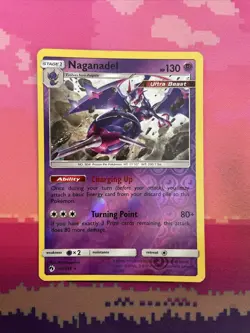 Pokemon Card Naganadel Lost Thunder Reverse Holo Rare 108/214 Near Mint - Image 1