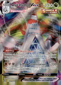 Pokemon TCG Crown Zenith #104/159 Duraludon VMAX - Image 1