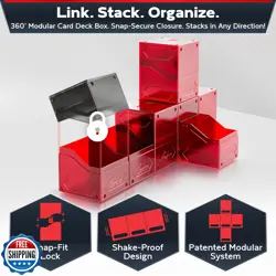 Quiver Time 360° Modular Nexus DeckBlock - Durable Stackable MTG Deck Box for - Image 3