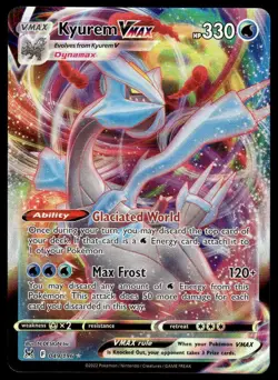 Pokemon TCG Lost Origin #049/196 Kyurem VMAX Holo NM - Image 1