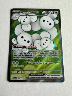 Pokemon TCG Maushold ex Paradox Rift 233/182 Holo Ultra Rare - Image 1