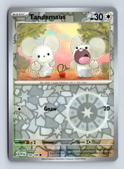 Tandemaus 159/198 C Scarlet & Violet Pokemon Reverse Holo NM/M - Image 1