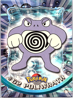 Poliwrath #62 (Black Logo) Pokemon Topps LP - Image 1