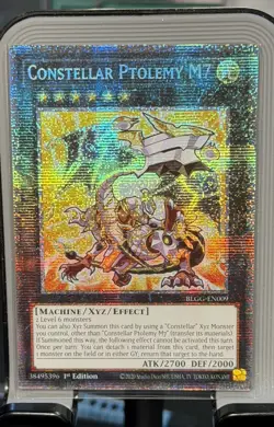 YuGiOh Constellar Ptolemy M7 Starlight Rare 1st Edition BLGG-EN009 English - Image 1