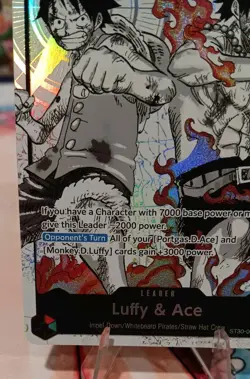 One Piece TCG ST30 Luffy & Ace Parallel Alt Art Leader Card 🔥 - Image 5