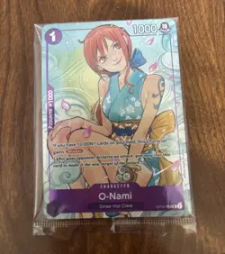 Namco One Piece CCG O-Nami OP05-062 Promo Foil Uncommon 1000 Power Peach Momoko - Image 1