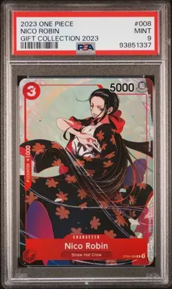 2023 One Piece Gift Nico Robin #ST01-008 PSA 9 - Image 1