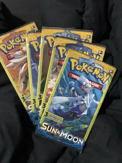 Pokemon Sun And Moon Three Card Pack - Image 1