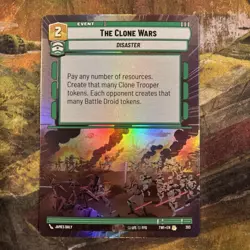 The Clone Wars (Hyperspace Foil) #393 Star Wars Unlimited TWI - Image 1