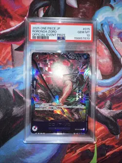 PSA 10 Zoro ST21-015 Flagship Battle 2025 Top 8 Prize ONE PIECE Card Japanese - Image 1