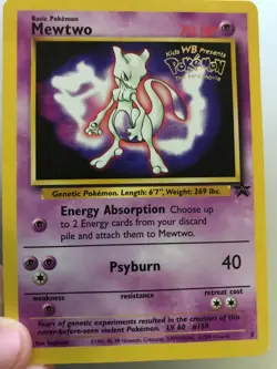 Mewtwo Pokemon Promo The First Movie Card #3 Kids WB Stamp - Image 4