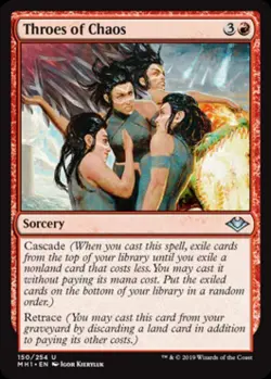 Throes of Chaos - Light Play MTG Modern Horizons - Image 1