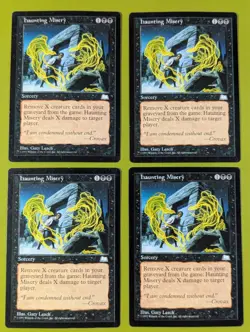 Haunting Misery x4 Weatherlight 4x Playset Magic the Gathering MTG - Image 1