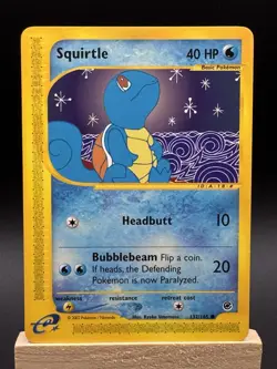 Squirtel 132/165 & Wartortle 92/165 Expedition Base Set Pokemon Card Set Of 2 - Image 4
