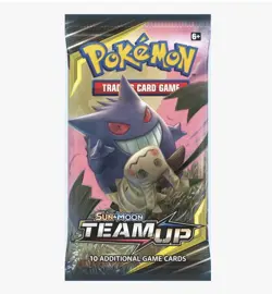 Pokemon Team Up Booster Pack 10 Cards Sealed Gengar-Mimikyu Art - Image 1