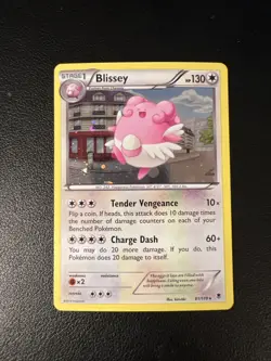 Blissey - 81/119 - Pokemon Phantom Forces XY Rare Cosmos Holo Card - NM - Image 1
