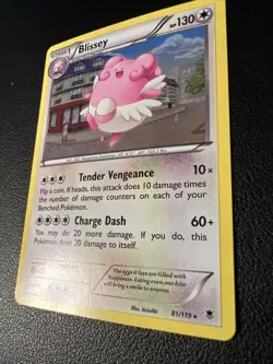 Blissey - 81/119 - Pokemon Phantom Forces XY Rare Cosmos Holo Card - NM - Image 2