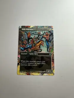 Web-Warriors (Borderless) NM Marvel's Spider-Man Magic The Gathering Mtg - Image 1
