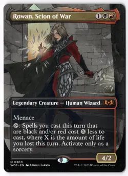 Rowan, Scion of War (Borderless) WOE 300 Magic: The Gathering Mythic NM - Image 1