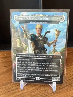 MTG Secret Lair Dwight Schrute, Hay King #2165 NM Heliod Sun Crowned - Image 1