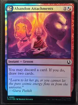 MTG Avatar: The Last Airbender Abandon Attachments Foil (Common) - Image 1
