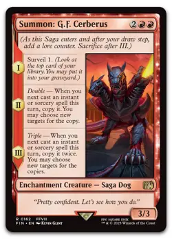 Summon: G.F. Cerberus #162 (NM) Final Fantasy FIN Magic MTG - Image 1