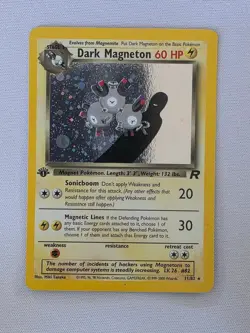 Dark Magneton 11/82 Holo Rare Team Rocket Pokemon Unlimited Holo Near Mint - Image 1
