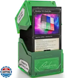 Quiver Time 360° Modular Nexus DeckBlock - Durable Stackable MTG Deck Box for - Image 1