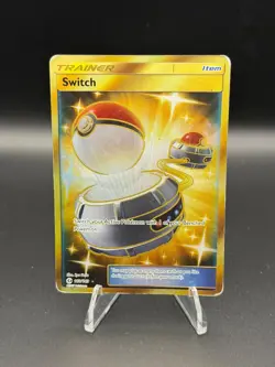 Switch (Secret) 160/149 Holo Secret Rare SM Base Set Pokemon Holo Damaged - Image 1