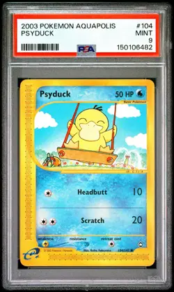 2003 POKEMON AQUAPOLIS #104 PSYDUCK PSA 9 New Cert - Image 1