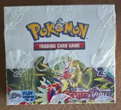Pokemon Scarlet And Violet Base Booster Box Sealed W/CASE - Image 1