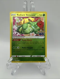 Radiant Venusaur 004/078 Pokemon GO Holo - Image 1