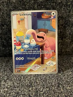 Pokemon Lickitung Illustration Rare Holo Full Art 180/162 SV05 EN - NM - Image 1