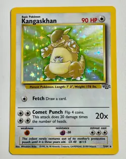 Pokemon Italian Kangaskhan 5/64 Jungle Holo LP/NM CLEAN!! Free Shipping B - Image 1